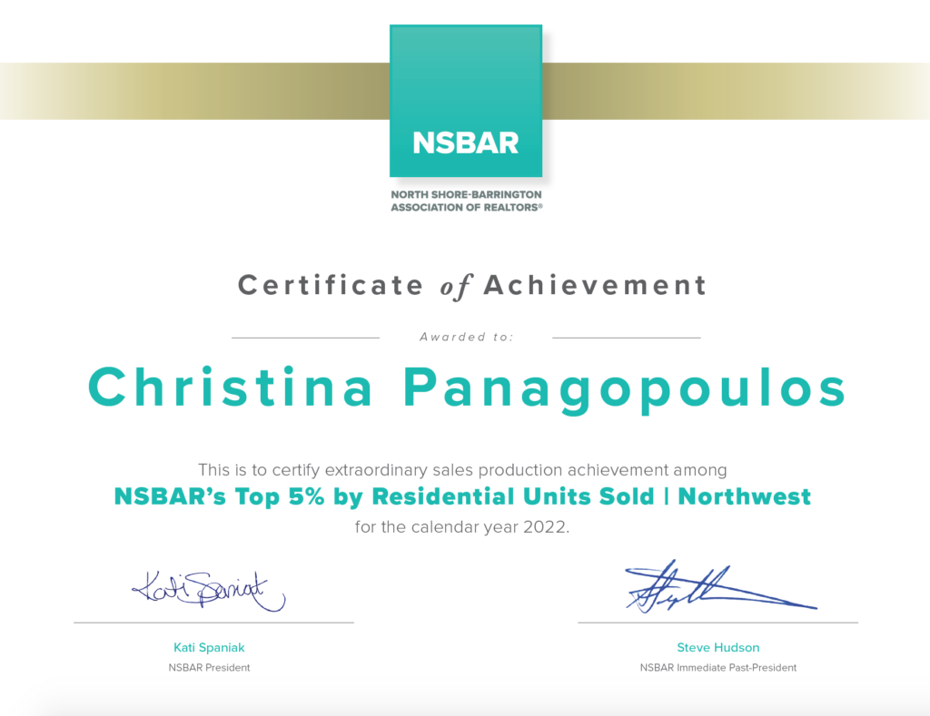 Christina Panagopoulos NSBAR’s Top 5%